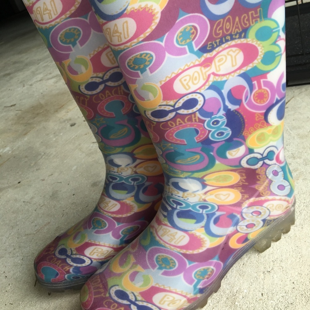 Coach rain boots